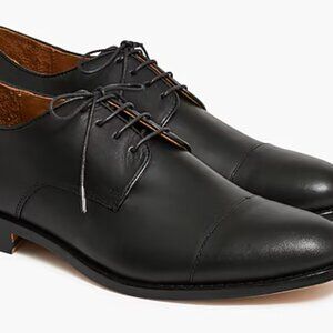 J. Crew Factory Leather cap toe shoes BS113 black 10.5 men’s EUC